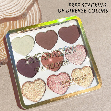 Affordable Love Holiday Makeup Set Nine Color Matte Glitter Eyeshadow Palette Waterproof Long Wear