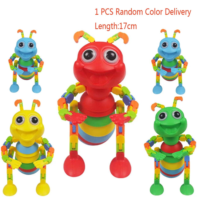 Children's Toys 3D Color Sensory Slugs Stress-Relieving Toys Creative Twist Caterpillar Ant Toys Anxiety Stress-Relieving Toys
