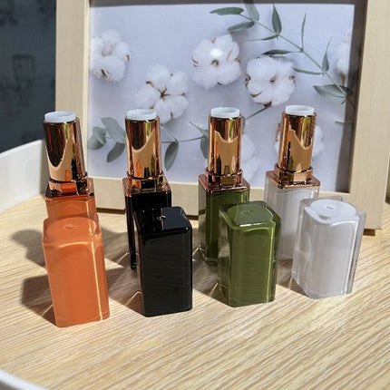 10/30/50PCS 12.1mm High-Quality Empty Crystal Acrylic Lipstick Tubes DIY Empty Square Lip Balm Packaging Makeup Tool