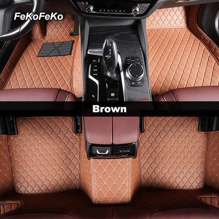 Custom Car Floor Mats For VW Polo Polo-Plus Polo-GTI Auto Carpets Foot Coche Accessorie