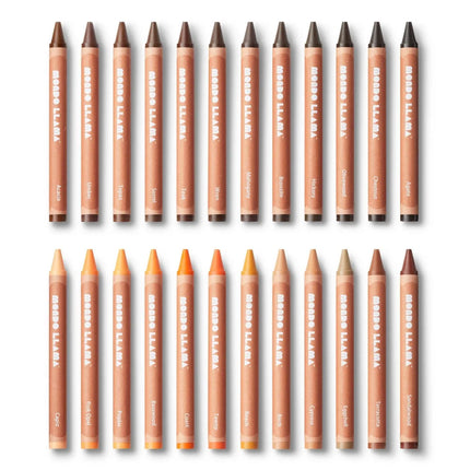24ct Hues of You Crayons - Multicultural Crayons, School Supplies for Kids, 24 Pack