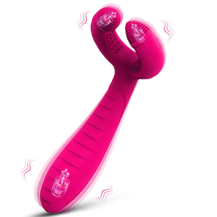 Powerful G Spot Rabbit Vibrator for Women Nipple Clitoris Stimulator Massager Three Motors Dildo Adult Goods Sex Toys for Female