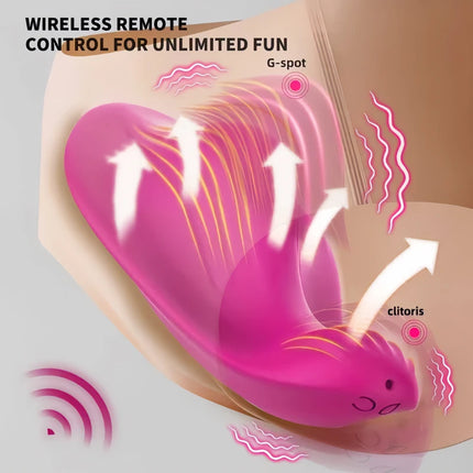 Wearable Bluetooth Panties Vibrator Vagina Clitoris Stimulator Massager APP Control Wearable Vibrating Egg Sex Toy for Adult