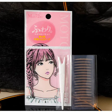 MOTONOZEN Double Eyelid Tape Sticker Invisible Fold Eyelid Paste Clear Beige Stripe Self-adhesive Natural Eye Makeup Tool