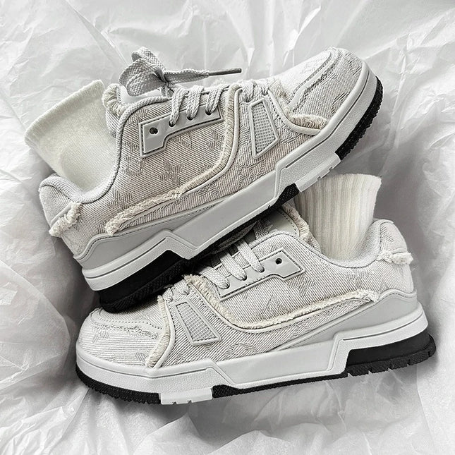 Nouvelles Chaussures de Planche Unisexe Tendance Antidérapantes Respirantes à Semelle Épaisse Vulcanisées Chaussures Décontractées de Luxe pour Hommes et Femmes les Plus Vendues