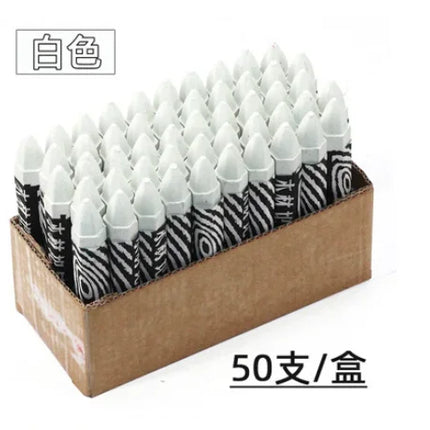 50pcs Woodworking Big Head Crayon Multi-functional Non-dirty Hand Multi-color Writing Mark Stone Wall Pen Art Stationery