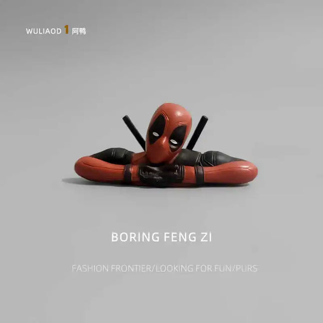 Cartoon Mini Deadpool Computer Desktop Healing Ornaments Accompany You To Decompress Toys Workstation Cartoon Decorations Gifts