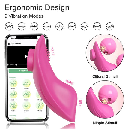 Magnetic Anti-detachment Women Wearable Panties Vibrator APP Control Clitoris Stimulator Female Masturbator Sex Toy for Couples
