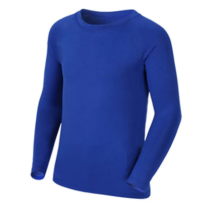 Kids Children Boy Girl Compression Running Long T Shirt Fitness Sport Basketball Football Gym Sportswear Soccer Clothes 25