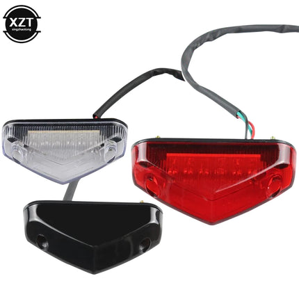 Universal Motorcycle Light DC 12V12LED Brake Warning Light Fender Small Tail Light DRL Indicator Brake Tail Light