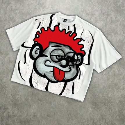 2026 Summer New Style Men's T-shirt - Breathable Lightweight Casual Roller Skating 3D Printout Street Style Men's T-shirt