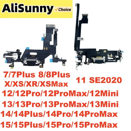 1pcs Charging Flex Cable for iPhone 15 14 Plus 13 12 Pro Max 11 SE2020 XR XS Charger Dock Connector USB Port