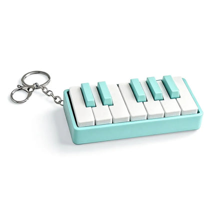 3D Printed Piano Stress Clicker Keychain Novelty 12-key Press Piano Keyboard Clicker Plastic Click Sound Effect