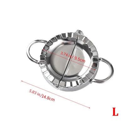 Stainless Steel Dumplings Tool Dumpling Mold Household Manual Press  Kitchen Pastry Baking Dumpling Maker Accessories