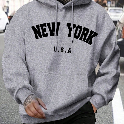 Brooklyn Est 1998 New York Printing Men Hoodies Harajuku Crewneck Hoodie Fashion Oversize Hoody Autumn Comfortable Tracksuit