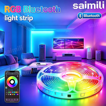 RGB LED Strip Lights USB 5V Flexible Diode Ribbon Bluetooth APP Music Sync for TV Backlight Party Home Decor Lighting