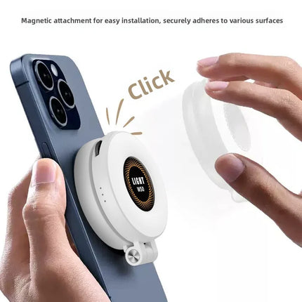 Folding magnetic mobile phone fill light, landscape and portrait shooting outdoor LED mini fill light, handheld light