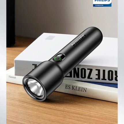 Philips 2025 New EDC SFL1235 Portable Flashlight Rechargeable LED Flashlight, Self-defense, Camping Portable Flashlight