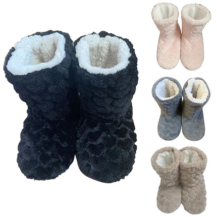 2026 Winter Adult Thick Warm Floor Shoes High Tube Non-Slip Indoor Cotton Shoes Plush Home Slippers Men And Women