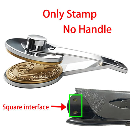 Custom Stamps Personalized Embosser Stamp Logo Customized Wedding Library Book Private Party Invitation Brass Embossing Seal DIY