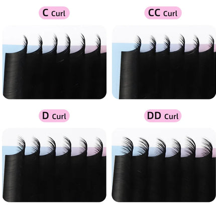 Rujade Russian Volume Lashes All Sizes 6-20mm Faux Mink Individual Eyelashes Extensions Long/Short/Lower Lash Cashmere Eyelashes