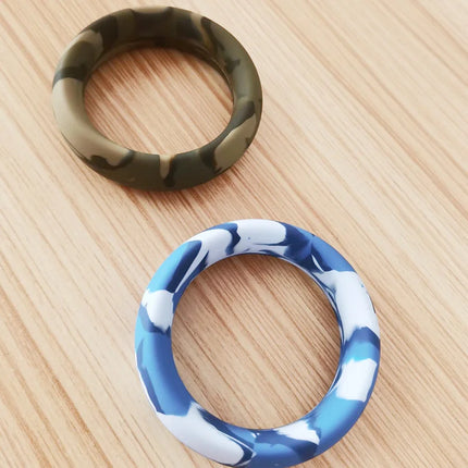 Big Size Silicone Cock Rings For Men Scrotum Testis Restraint Male Delay Ejaculation Penis Lasting Erection Adult Games Reusable