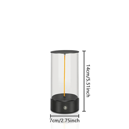 Modern Minimalist Breathing Atmosphere Lamp Touch Desk Lamp Rechargeable Lamp For Restaurant Bedroom Bedside Small Night Light