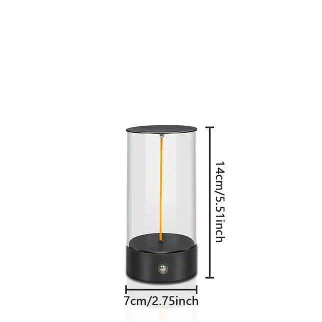 Modern Minimalist Breathing Atmosphere Lamp Touch Desk Lamp Rechargeable Lamp For Restaurant Bedroom Bedside Small Night Light