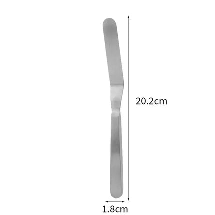 Kitchen Gadgets Stainless Steel Butter Scraper 8 Inch Comfortable Grip Cake Icing Spatula Rust-proof Jam Spreader Bread