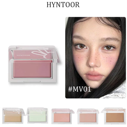 Hyntoor Blush Cream Matte Hydrating Creamy Nude Cheek Tint Concealer Cream Skin Tone Correction Easy to Apply Face Makeup