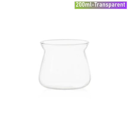 High Borosilicate Glass Coffee Carafe for Pour Over Coffee Maker 7oz/17oz Glass Coffee Pot Blue Amber Grey Clear Coffee Server