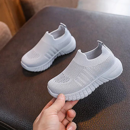 Children's Running Sneakers Boys Girls Casual Mesh Breathable Non-Slip Walking Patchwork Tennis Toddler Soft-Soled Girls' Shoes