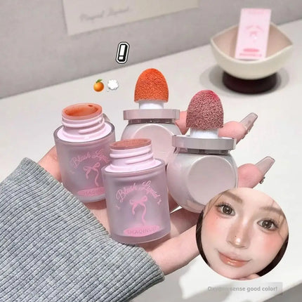 3ml Misty Lightweight Blush Lips Cheeks Dual-use Matte Soft-focus Effect Blush Korean Makeup Look Vitality Liquid Powder Blusher