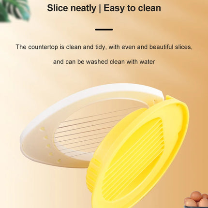 1pc Stainless Steel Multi-purpose Egg Cutter Light and Convenient Creative Egg Slicer Egg Divider Kitchen Accessory