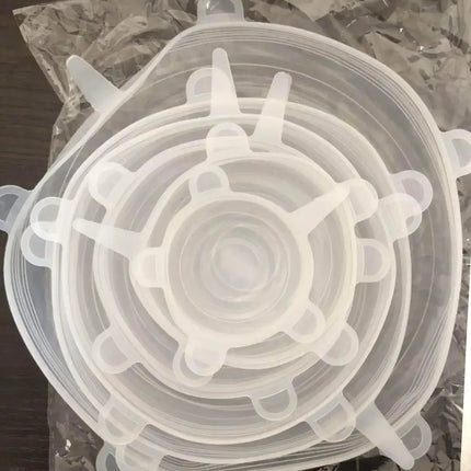 Silicone Stretch Lid Kitchen Accessories Can Be Reused Food Cover Plastic Wrap Cover Fresh-keeping Sealed Bowl Storage Home