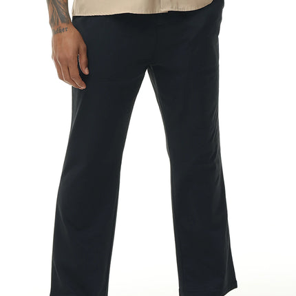 Men's Casual Linen Cotton Yoga Pants Breathable Loose Sweatpants Beach Trousers Lounge Pants Elastic Waist Fitness Pants