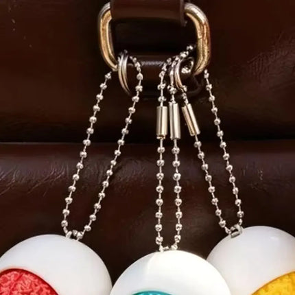 10/1pcs Fun 3D Printed Skull Brain Clicker Keychain Skull Button Fidget Clicker Mechanical Keyboard Bag Pendant Stress Relief