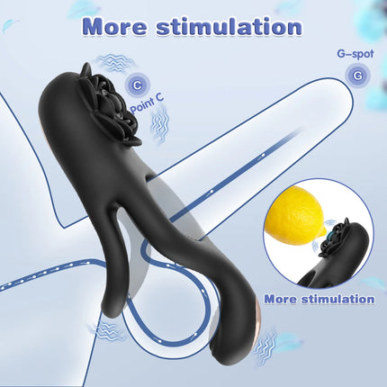 Penis Ring for Men Couple Semen Cock Ring Penis Ejaculation Delayed Vibrating Cock Ring Sex Erotic Toys For Male Ring For Adult