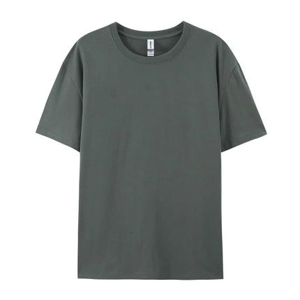 Free Printing 180gsm 100% Cotton Short Sleeve Tops Tee, Custom Order Choice Yourself, Unisex O-Neck Men's T-Shirt Plus Size S-6XL