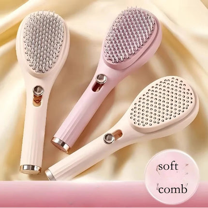 Portable Telescopic Comb White Pink Scalp Massage Brush Self-Cleaning Hair Comb Women Salon Styling Tool Compact Magic Comb