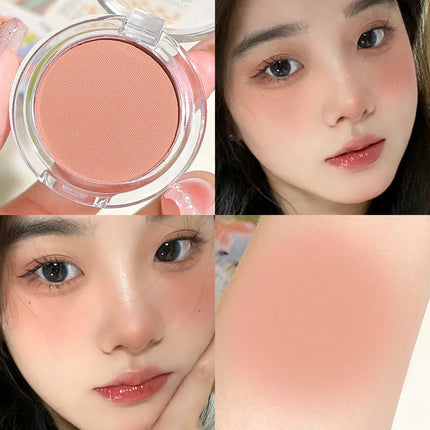 Face Waterproof Face Contouring Cosmetics Blush Matte Natural Cheek Tint Brighten Blusher Powder Women Makeup Tools