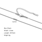 14 Box Chain  S / 45-50cm