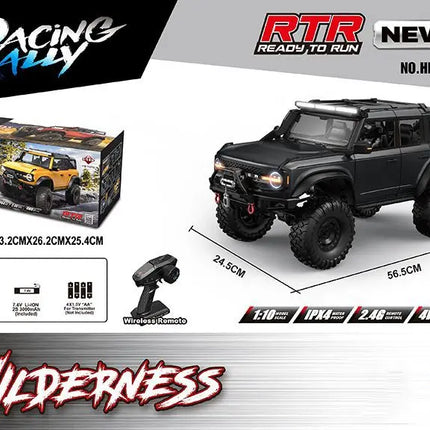 Huangbo R1001 1/10 Rc Car 2.4g Full Scale Simulation Climbing Off-Road Vehicle Model Adult Boys Remote Control Toys Xmas Gift