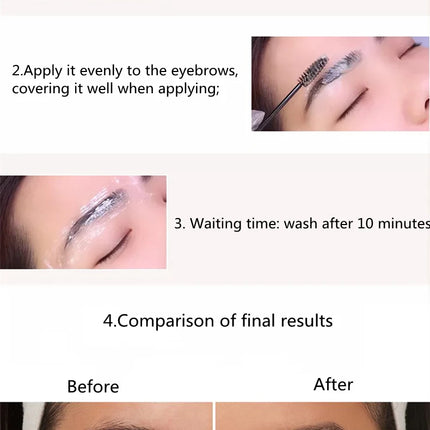 Eyelash Eyebrow Dye Tint Kit Fast Tint Brow Dye Gel Eyebrow Cream Black/Brown/Coffee Brow Enhancers Mascara Makeup Tool