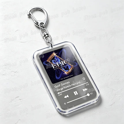 Music Epic The Musical Keychain for Women Accessories Bag Odysseus Poseidon Greek Mythology Album Keyings Jewelry Gifts