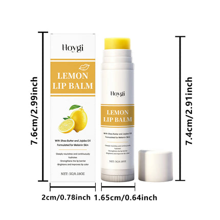 Lip Balm Care Series Lasting Moisturizing Nourishing Lip Care Lemon Turmeric Soothing Tallow Hydrating Balm for Dry Chapped Lips
