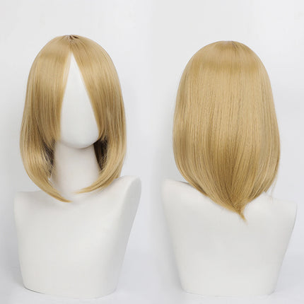 Synthetic Medium Length Cosplay Wig, Adjustable Headband,Multiple colors