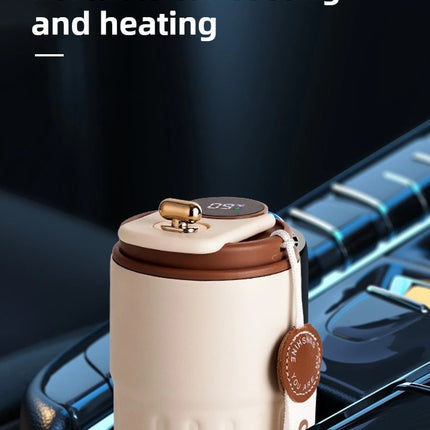 Smart Temp Display Stainless Steel Tumbler Mug Vacuum Insulated Coffee Cup Travel Thermos Cups Thermal Hot Water Bottle for Tea