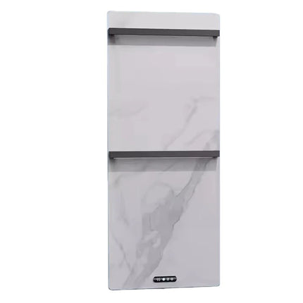 White Gray Black Electric Heating Drying Rack Towel Heater With Rock Panel - Bathroom Accessory Set