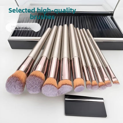 10/12PCS Makeup Brush Set Foundation Concealer Powder Eyeshadow Blush Brush Blending Cosmetic Beauty Tool for Face